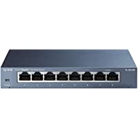 Los mejores  - TP-Link TL-SG108 - Switch de red con 8 Port Gigabit [Enchufe Europeo] (acero inoxidable)